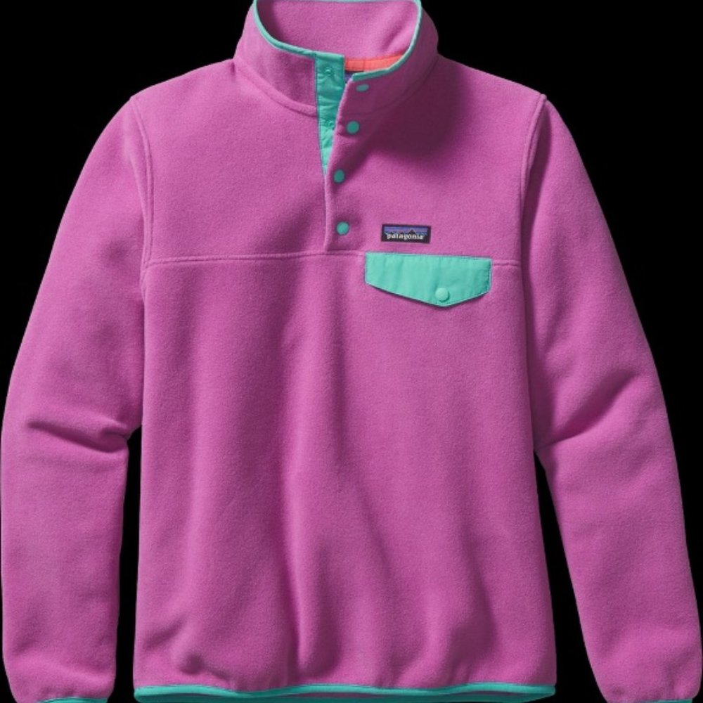 Patagonia Lightweight Synchilla Fleece Snap-T Pullover Orchid Pink Medium